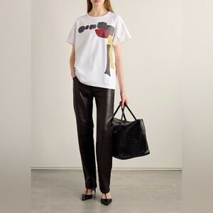 Khaite Maeve Cotton Graphic T-Shirt, S, Multi Color